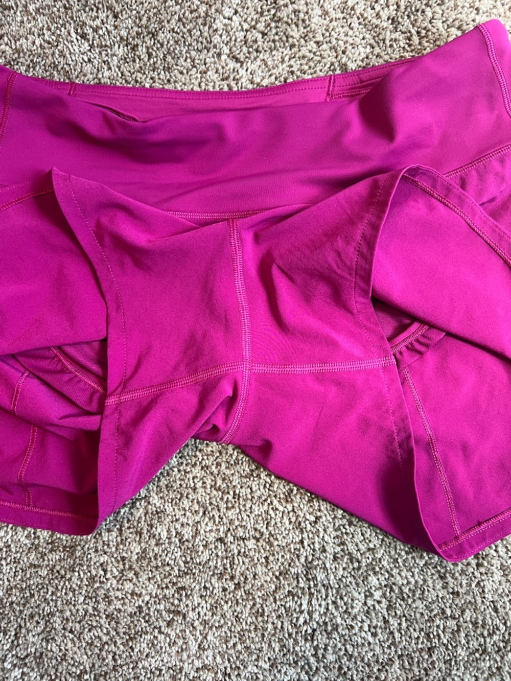 lululemon athletica Women's Athletic Shorts in Magenta - Picture 2 of 7
